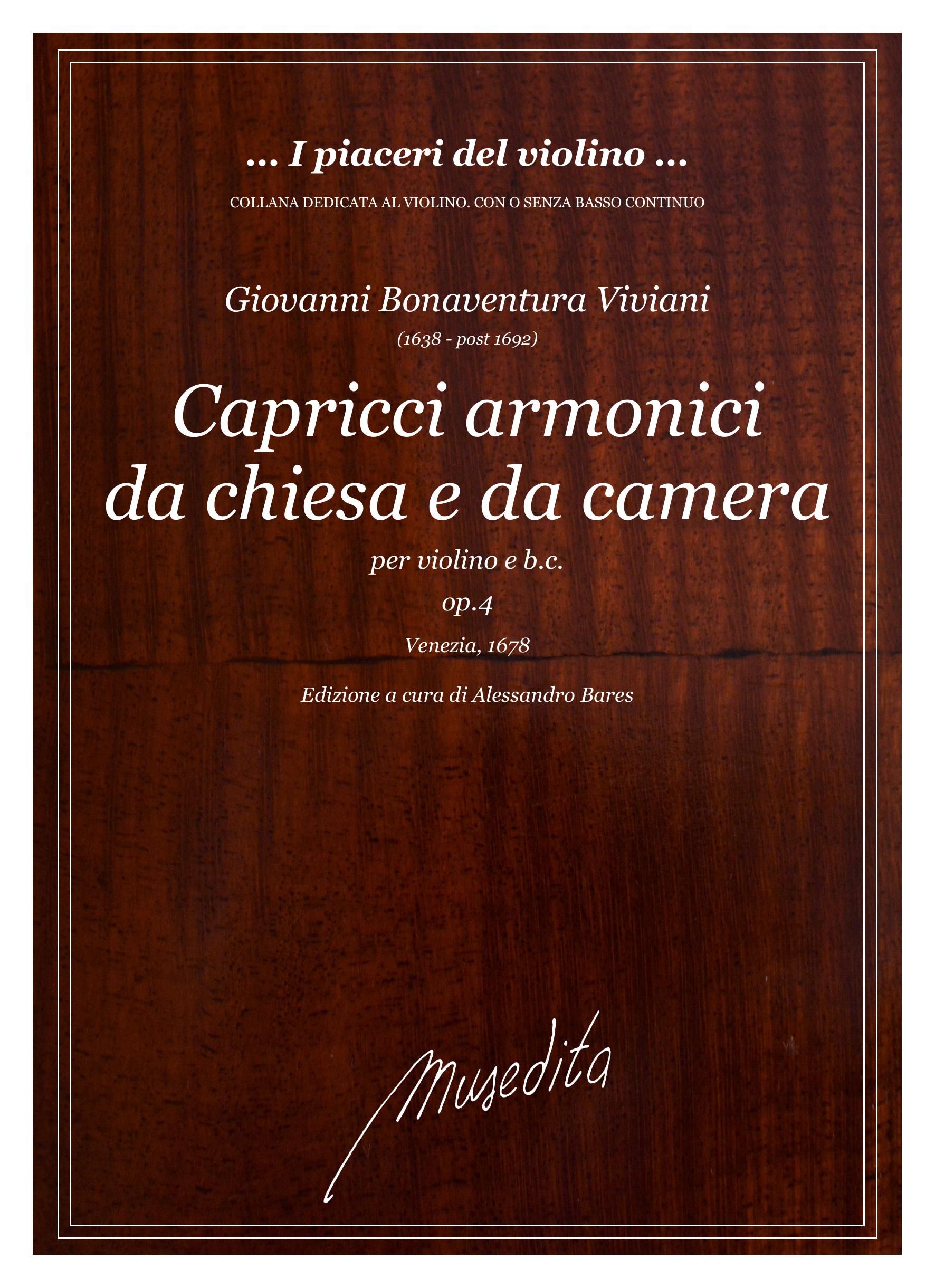 G.B. Viviani: Capricci armonici op.4 (Venezia, 1678)